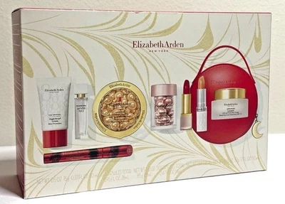 Elizabeth Arden 9 Pc Set Skincare Makeup White Tea Eau De Toilette Handbag Women - Image 1 of 4