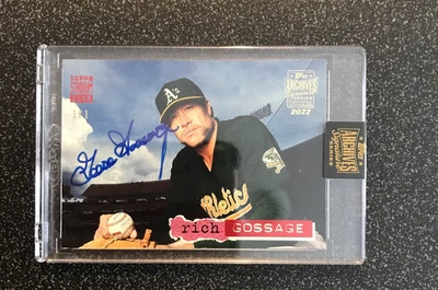 #1/1 RICH GOSSAGE 2022 Archivos Signature Series 1994 Stadium Club EN TARJETA AUTO Foto 1 de 4