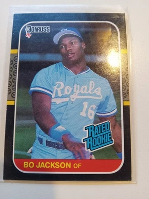 1987 Donruss - Рейтинг Новичок Бо Джексон No35 (RC) Kansas City Royals HOF Как новый - Изображение 1 из 2