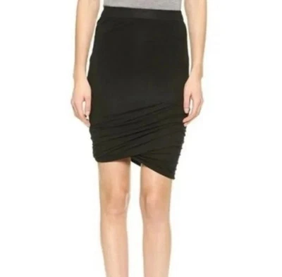 Falda T Alexander Wang Negra Modal Elástica, Talla XS Foto 1 de 4