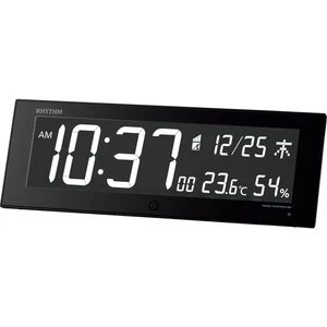 RHYTHM Large Wall Clock Radio Clock Digital Color Gradation LED 365 Color Displa - Picture 1 of 9