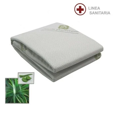 COPRIMATERASSO IN ALOE VERA MARTA MARZOTTO ELASTICIZZATO ANALLERGICO ANTIACARO - Immagine 1 di 4
