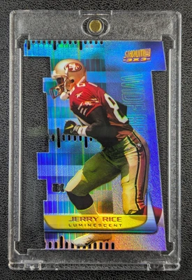 1999 Stadium Club 3x3 REFRACTOR #T3C JERRY RICE 🔥 MINT RARE 1:2160 Luminescent - Image 1 of 4
