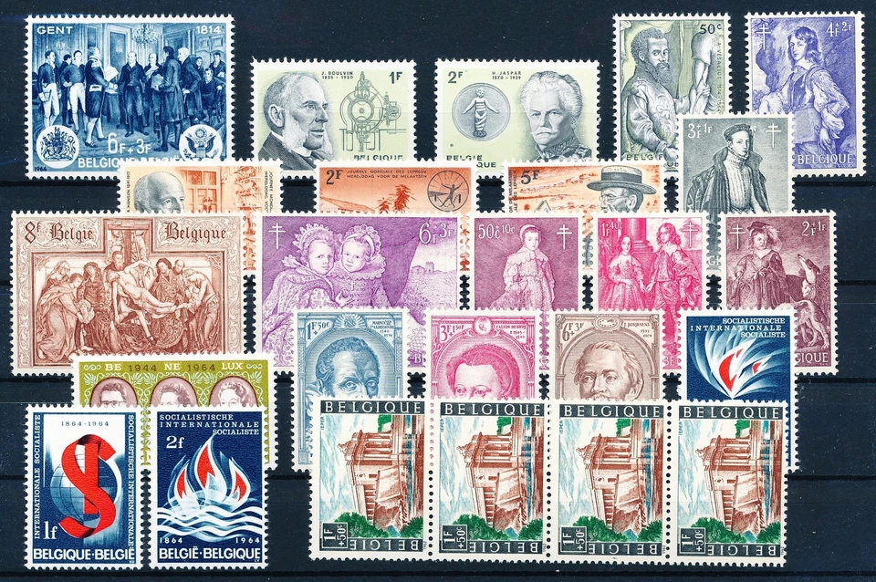 LS61452 Belgium selection of nice stamps fine lot MNH - Image 1 of 1