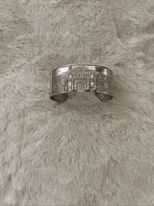 Sterling Silver Cuff Stamped 925 The Alamo Unique - Picture 1 of 8