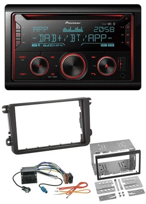 Pioneer 2DIN DAB MP3 Bluetooth USB CD Autoradio für Seat Alhambra Leon Toledo - Bild 1 von 4