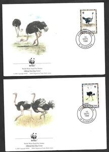CHAD  BIRDS  WWF  FIRST DAY COVER SET - Picture 1 of 2