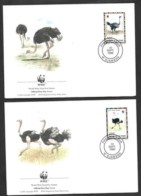 CHAD  BIRDS  WWF  FIRST DAY COVER SET - Image 1 of 2