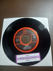 MAURICE WILLIAMS & THE ZODIACS Stay / May I 45 Vinyl Record w/Title Strip - Foto 1 di 2