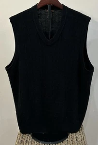 DOCKERS Herren V-Ausschnitt Pullover Weste ärmellos Pullover schwarz Gr. XL weich - Bild 1 von 7