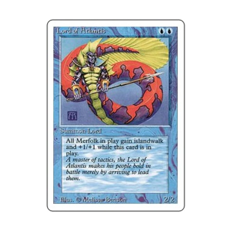 WOTC MtG 3rd Ed Lord of Atlantis (R) VG - Image 1 of 1