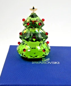 NUEVO EN CAJA CRISTAL SWAROVSKI VERDE ÁRBOL DE NAVIDAD BOLAS ROJAS ESTRELLA DORADA 5223606 - Imagen 1 de 3