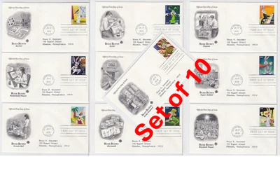 TurtlesTradingPost- Bugs Bunny 2020 FDC #5494-5503 Artcraft Variety- 10 Covers - Image 1 of 4