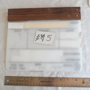 Vtg Authentic Clapperboard / Movie Slate Film Video 11" Julia Stemock Director - Picture 1 of 4