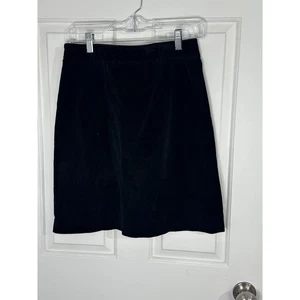 Liz Claiborne Sport Corduroy Skirt Womens Size 4 Black A Line Mini - Bild 1 von 5