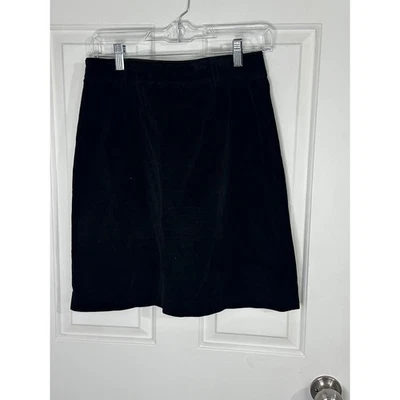 Liz Claiborne Sport Corduroy Skirt Womens Size 4 Black A Line Mini - Image 1 of 4