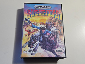 Authentic Sunset Riders w/Case No Manual (Sega Genesis, 1992)