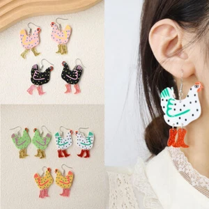 Dangle Earrings Big Earrings Creative Animal Special Trendy Acrylic Funny - Picture 1 of 14
