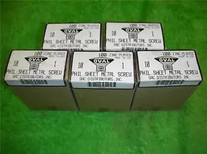 500 viti per lamiera testa ovale Phillips 10 x 1" vite di taglio made in USA 5 SCATOLE - Foto 1 di 1