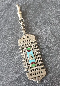 Jugendstil Jakob Bengel Chatelaine * dekorativer Anhänger Uhrenkette - Bild 1 von 8