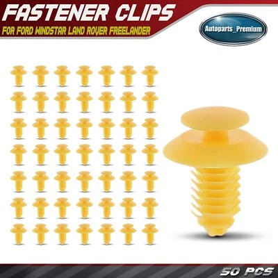 50 piezas clips de retención de panel de moldura de puerta de nailon de 9,5 mm para Ford Windstar Land Rover Foto 1 de 4