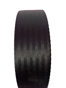 22 yds black 12 panel Seatbelt Polyester Webbing Straps, washable - Picture 1 of 1