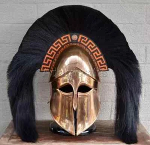 18 gauge Steel Copper Coated Medieval Greek Corinthian Helmet Spartan Helmet TG - Picture 1 of 4