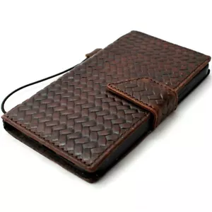 Genuine Leather Case For Apple iPhone 12 Pro Max Wallet Luxury Cover Book magnet - Picture 1 of 7