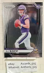 J.J. McCarthy - 2024 Panini Prizm Rookie #400 - Minnesota Vikings - Picture 1 of 3