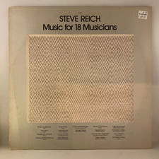 Steve Reich – Music For 18 Musicians LP USED NM/VG 1978 Pressing