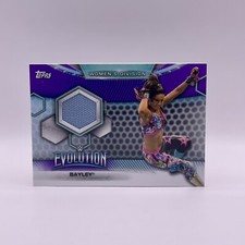 2019 TOPPS WWE WOMEN'S DIVISION BAYLEY PURPLE EVOLUTION MAT RELIC CARD#MR-BY /99
