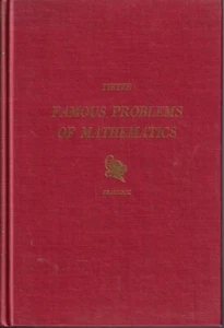 Famous Problems Of Mathematics By Tietze, Heinrich - Foto 1 di 1