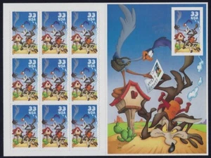 3392 "Road Runner & Wile Coyote" Imperf Pane "Looney Toons""Warner Brothers" MNH - Bild 1 von 2