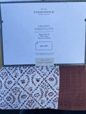 Threshold Studio McGee Target Oblong 60 X 120 Maroon Thanksgiving Tablecloth - Image 1 of 3