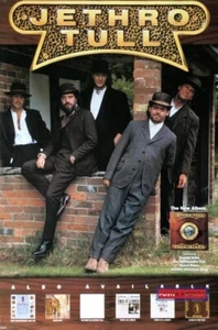Poster promozionale Jethro Tull originale 1989 Record Company 23,5 x 35 - Foto 1 di 8