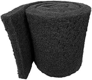Aquatic Experts Classic Koi Pond Filter Pad COARSE Black (2" x 12" x 72") Roll - Picture 1 of 7