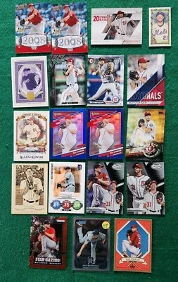 Лот бейсбольных карточек Max Scherzer 2008 RC Topps Prizm A&G MINI Bowman переливающаяся карточка - Изображение 1 из 4