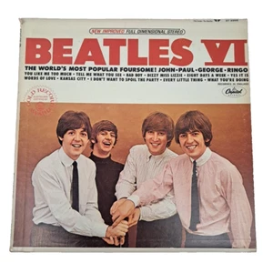 The Beatles Beatles VI 1976 US Album Vinyl LP Reissue ST-2358 Orange Label - Foto 1 di 4