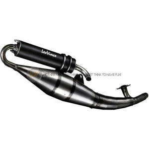 GILERA STALKER 50 SCARICO COMPLETO LEOVINCE HAND MADE TT NERO ALLUMINIO - Picture 1 of 1