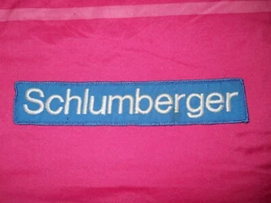 LOGO ~ Parche Schlumberger ~ Azul ~ 10,5 pulgadas de largo 2 pulgadas de ancho. - Imagen 1 de 1