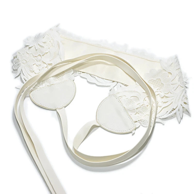 Mujeres Corsé Negro Cinturón Cintura Alta Cinturón Ancho Encaje Lazo Cordones Cintura Elástica Foto 1 de 1