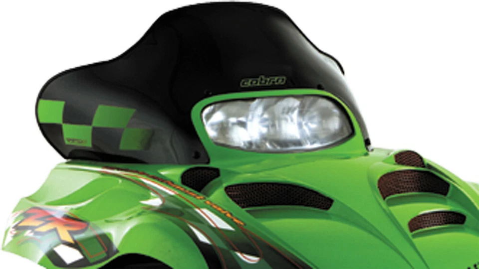 Parabrisas Powermadd 13,75 pulgadas negro/verde a cuadros 96-08 Arctic Cat ZR ZL Z1 + Modelos Foto 1 de 1