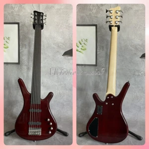 Wine Red 6String Warwick Electric Bass Solid Body Rosewood Fretboard Maple Neck - Picture 1 of 7