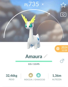 ► Pokemon Go Amaura ✨  Shiny Fashionable Amaura ✨ - Imagen 1 de 2