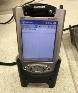 Boxed Compaq iPAQ Pocket PC H3850 - Vintage 2002 PDA - (dead battery) - Photo 1 sur 8
