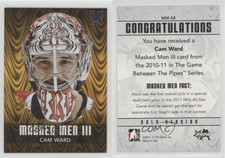 2010-11 ITG Between the Pipes Men III Gold ITG Vault Silver /5 Cam Ward #MM-08