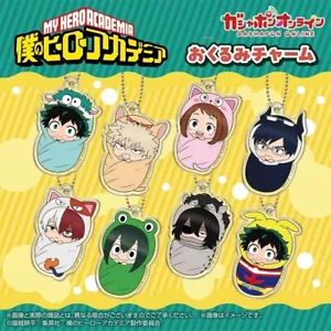My Hero Academia Swaddling Charm Juego Completo 8 Cápsulas Juguete Gacha NUEVO - Imagen 1 de 2