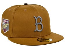 New Era Brooklyn Dodgers Cigar 5950 Hat 1955 World Champs Size 7 1/4 Walnut UV