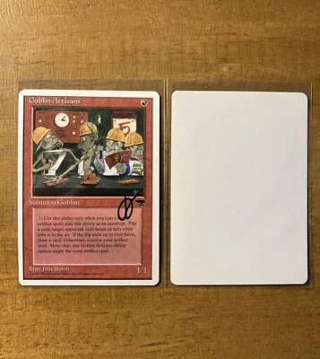 MTG ✨Signed GOBLIN ARTISANS ARTIST PROOF✨Chronicles NM/MINT 1995 Julie Baroh Art - Image 1 of 3