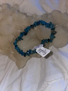 0104 Mineraux Bracelet Baroque 005 Apatite - Imagen 1 de 3